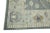 Modern Early 21st Century Blue Floral Design Handwoven Wool Turkish Oushak Rug 4'11" X 6'7" For Sale - Image 3 of 7