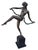 Vintage French Art Deco Bronze Lady Dancer Figurine, Large Antique, Pierre Faguays, 1920s For Sale - Image 10 of 18