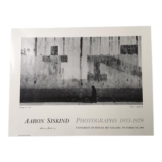 1980s Vintage Aaron Siskind Exhibition Poster For Sale