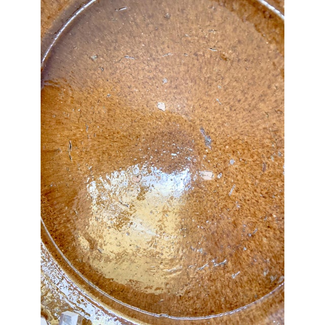 Mid Century Burnt Sienna Glazed Moroccan Bowl For Sale - Image 9 of 10