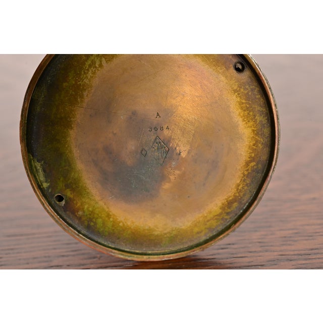 Heintz Arts & Crafts Sterling Silver on Bronze Tall Bud Vase For Sale - Image 11 of 13