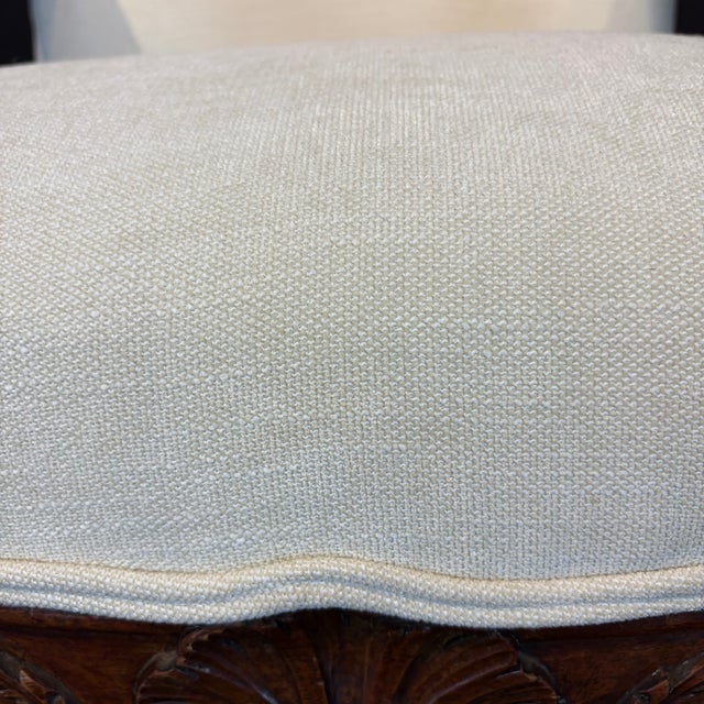 Early 19th Century French Louis XV Carved Walnut Fauteuil Armchairs- A Pair For Sale - Image 10 of 11
