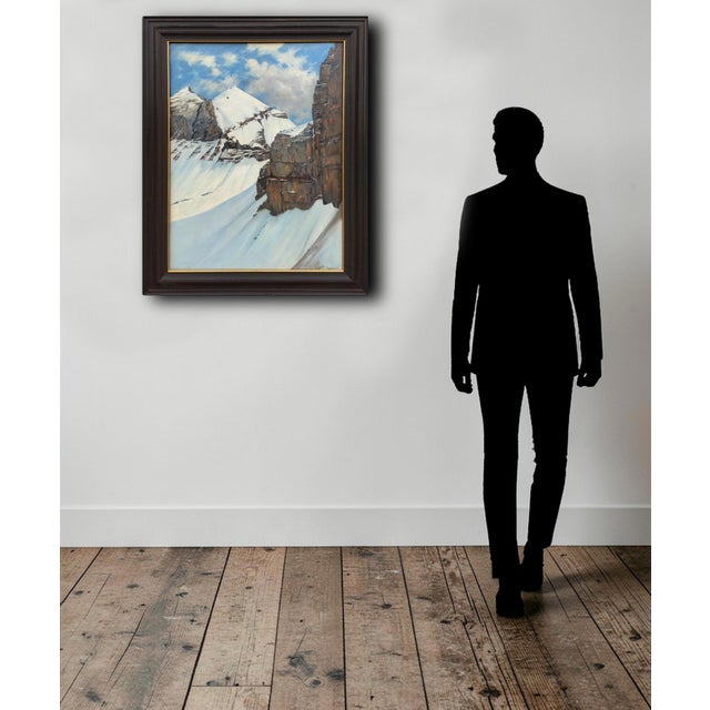 Fritz Ruppert, Mont Blanc, 1913, Oil on Canvas For Sale - Image 12 of 15