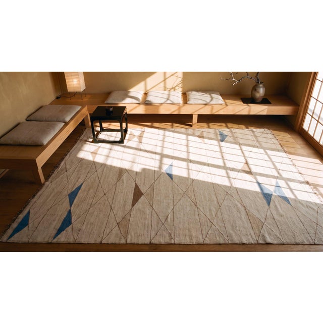 1930s French Art Deco Flat-Weave Rug ( 9'6" x 12' - 290 x 365 ) For Sale - Image 11 of 12