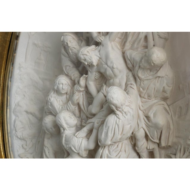 E. Cassier after Rubens, The Descent from the Cross Bas-Relief, 1800s, Pipe Clay For Sale - Image 5 of 9