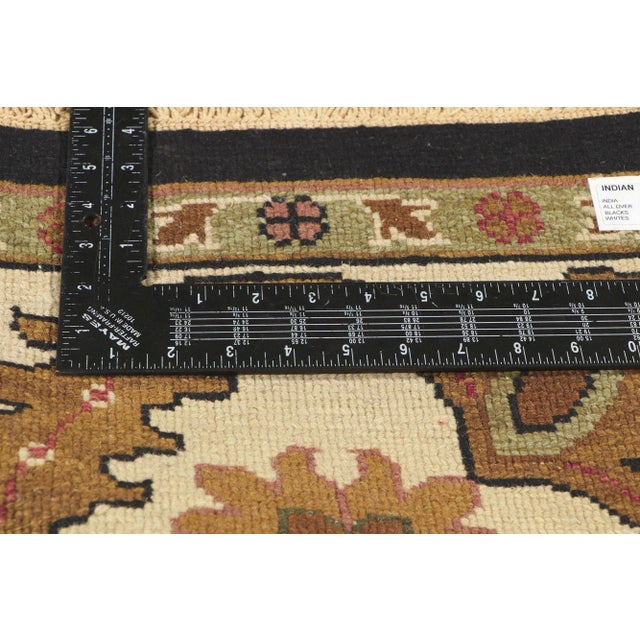 Mid 20th Century Vintage Persian Indian Rug - 08'01x 09'10 For Sale - Image 5 of 9