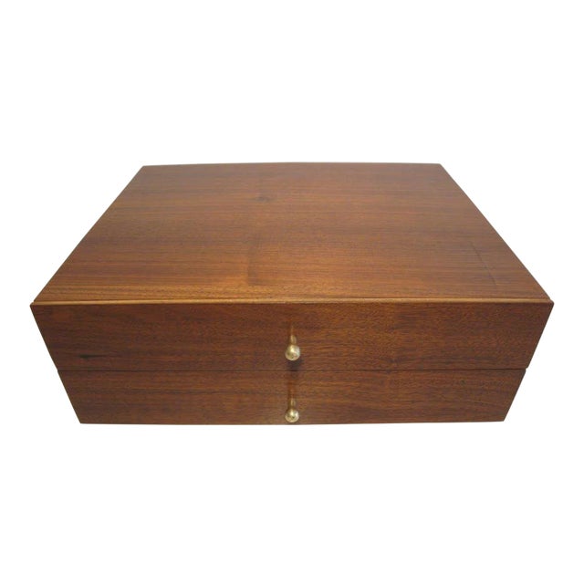 Arthur Umanoff Walnut Miniature Chest For Sale