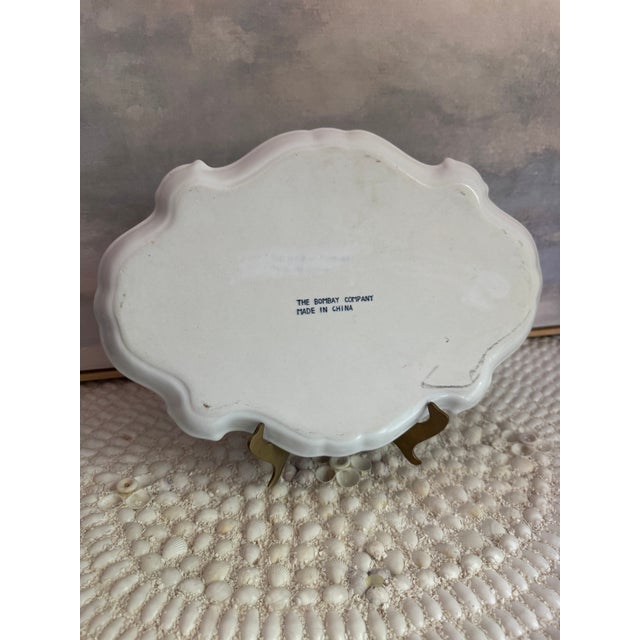 Vintage Bombay Company Blue and White Oriental Oblong Tray For Sale In Philadelphia - Image 6 of 6