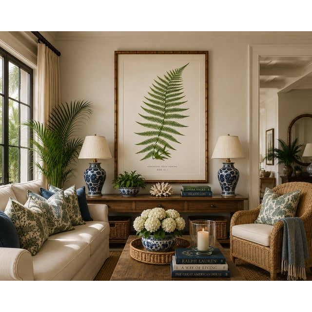 Vintage Fern Art Print, Botanical Fern Reproduction, 20" X 30" For Sale In Buffalo - Image 6 of 10