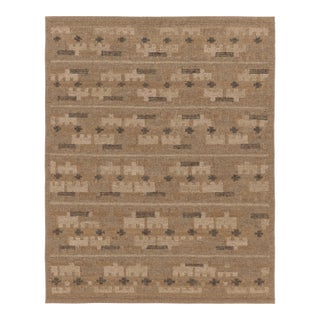 Contemporary Scandinavian Style Geometric Wool Rug, by Rug & Kilim, India For Sale