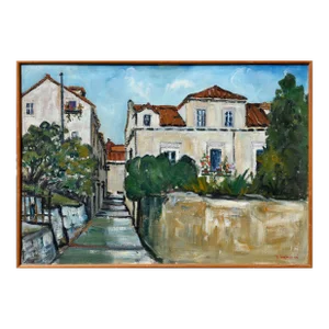 Mid Century Tuscany Village Landscape