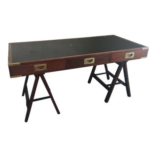 1960s Charlotte Horstmann Mid-Century Campaign Style Writing Desk For Sale