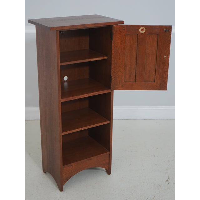 Arts & Crafts Stickley Harvey Ellis 1 Door Inlaid Cabinet For Sale - Image 3 of 17