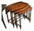 French-Style Nesting Tables – Set of 3 Solid Wood Side Tables With Tray-Style Tops For Sale
