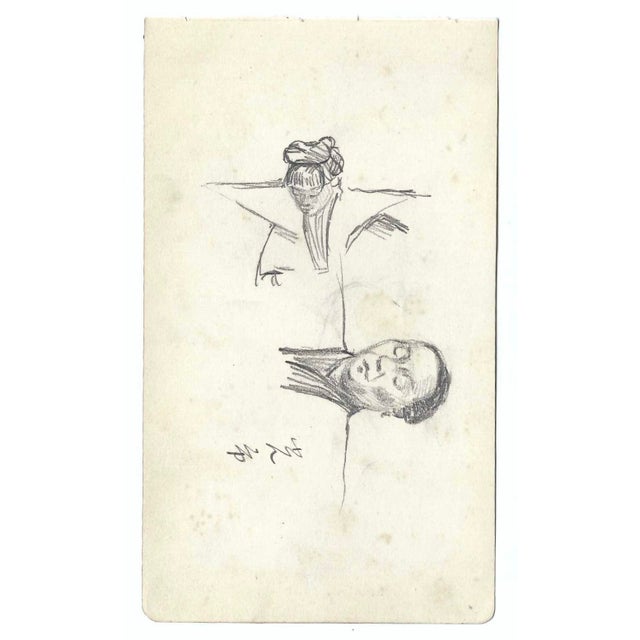 Drawing of figures in traditional outfits by a Japanese artist. Some pages are signed by the artist Shirosu and dated,...