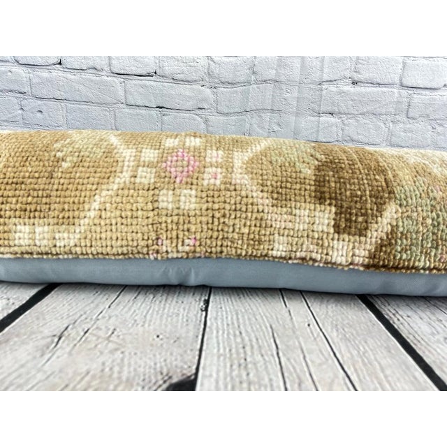 Textile 12 x 46 Lumbar Rug Pillow Cappadocian Zen Turkish Pillow Cushion Cover For Sale - Image 7 of 7