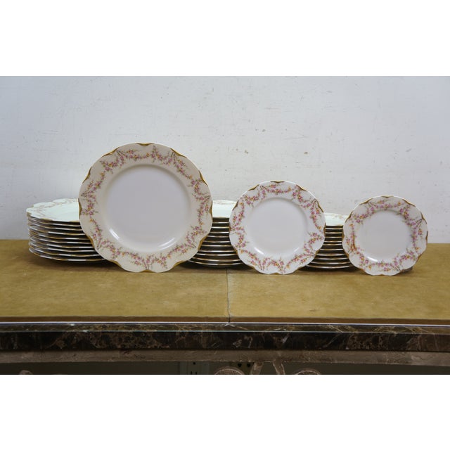 Mid 20th Century Theodore Haviland American New York Vareene Rose China Dinnerware Set - 77 Pcs For Sale - Image 6 of 18