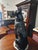 Unknown, Sculpture Depicting a Sitting Great Dane, 1800s, Porcelain and Cane For Sale - Image 4 of 7