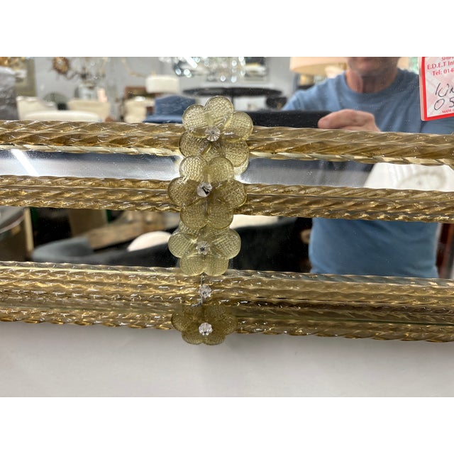 Silver 1930s Art Deco Venetian Mirror For Sale - Image 8 of 12