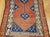 19th Century Persian Kurdish Runner Rug, Hand-Knotted Wool, Geometric Medallion Pattern, Terracotta & Navy, 3x12 For Sale - Image 14 of 16