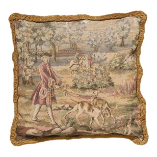 Decorative Vintage Tapestry Pillow For Sale