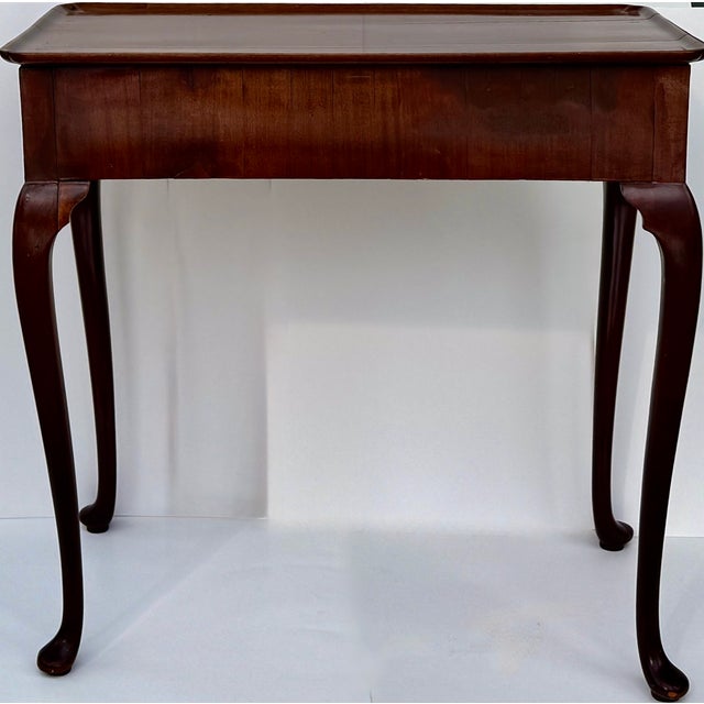 Queen Anne Walnut Tea Table Late 19th Century For Sale - Image 9 of 9