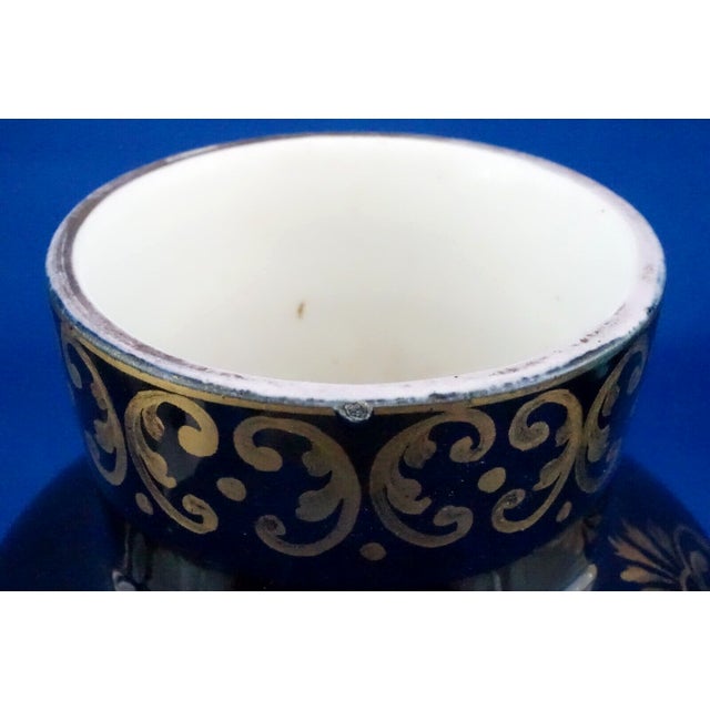 Vintage Empire Hand-Painted Porcelain Vase from Fischer J. Manufactory, 1920s For Sale - Image 10 of 18