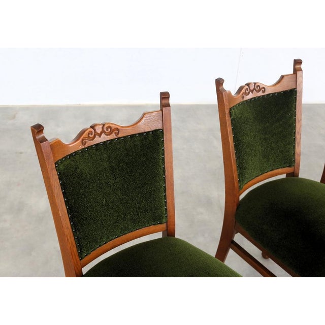 Art Deco Dining Chairs, 1940s, Set of 4 For Sale - Image 10 of 14