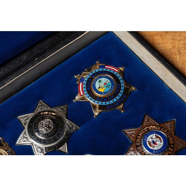 Blue Blackinton Law Enforcement Badge Salesman Sample Set For Sale - Image 8 of 9