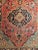 Red Vintage Persian Sarouk Area Rug, Handwoven Floral Design, Red & Turquoise, 4’ X 5’ For Sale - Image 8 of 12