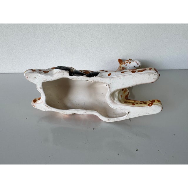 Vintage Handmade and Hand-Painted Ceramic Giraffe Figurine For Sale - Image 11 of 11