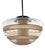 Scandinavian Beehive Pendant Lamp in Glass and Steel, Sweden, 1930s For Sale