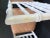 Late 20th Century Late 20th Century Faux Bamboo Dining Chairs With Melon Leatherette - Set of 4 For Sale - Image 5 of 13