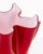 Illums Bolighus Red Glass Handkerchief Vase, with white glass interior and label to underside. 4.5" H x 5.25" W x 5" D....