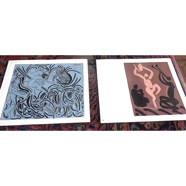 1960s Vintage LTD Ed. Mid 20th Century "Pablo. Picasso Linogravures" - Set of 10 Linogravures For Sale - Image 5 of 12