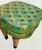 2000 - 2009 Hand Painted Wood Carved Whimsical Standing Turtle Shell Plant Stand Side Drink Table For Sale - Image 5 of 9