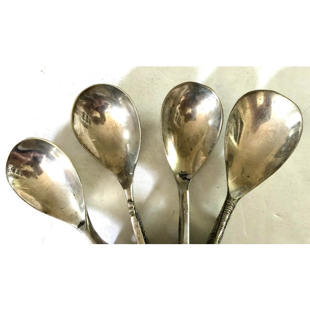Rustic European Portage Spoons - Set of 4 For Sale In San Francisco - Image 6 of 7