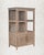 Extra Large Vintage Teak Wood Cabinet | Antique Indian Glass Armoire | Wabi Sabi Storage Display | Rustic Home Decor For Sale - Image 4 of 5