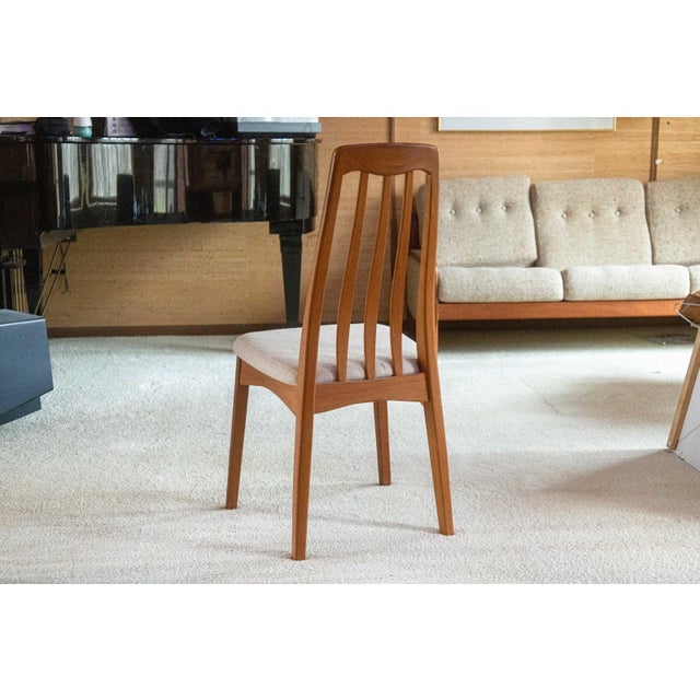 Mid-Century Modern Benny Linden Set of 4 Teak Dining Chairs For Sale - Image 3 of 7
