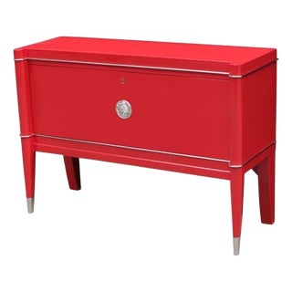 1930s Single Art Deco Cabinet by De Coene Frères. For Sale