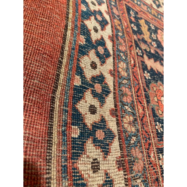 1900 - 1909 1900 - 1909 Rust Persian Antique Bidjar For Sale - Image 5 of 9