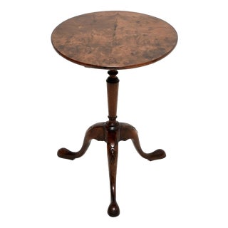 Antique Georgian Walnut Snap Top Occasional Table, 1790 For Sale