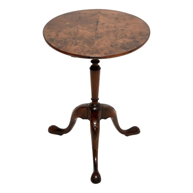 Antique Georgian Walnut Snap Top Occasional Table, 1790 For Sale