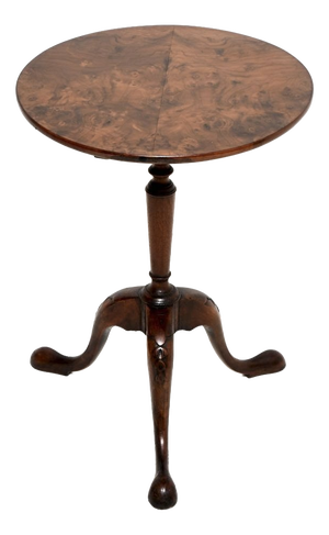 Antique Georgian Walnut Snap Top Occasional Table, 1790