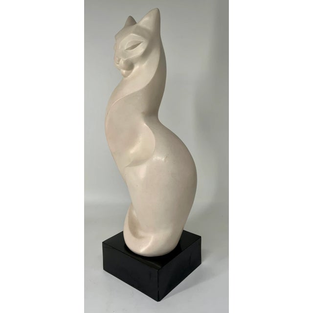 Art Deco Alexander Danel for Austin Production Cat Sculpture For Sale - Image 3 of 12
