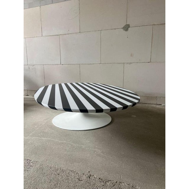 Metal Surfboard Coffee Table bhy Maurice Burke for Arkana, 1960s For Sale - Image 7 of 12