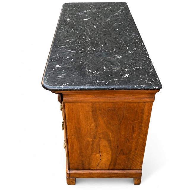 Black 19th Century Louis Philippe Secretary in Walnut Veneer and Burr Walnut For Sale - Image 8 of 10