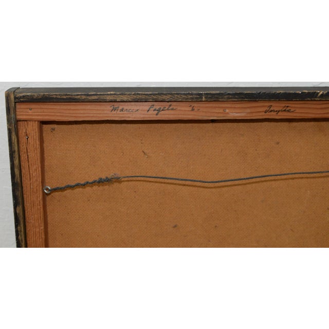 Brown Marcia Pagels Original Acrylic Abstract Painting c.1966 For Sale - Image 8 of 9