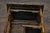English English 1920s Bamboo and Woven Rattan Side Table with Sectioned Shelves For Sale - Image 3 of 12