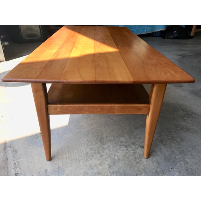 MidCentury Two Level Maple Coffee Table Chairish